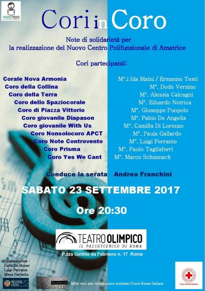 Cori in coro per Amatrice