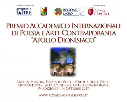 Premio Internazionale “Apollo dionisiaco” Roma 2017: il senso della bellezza.