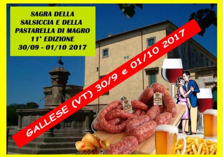 XI Sagra della Salsiccia e Pastarella di Magro