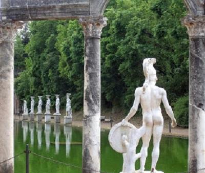 Villa Adriana nei colori del Tramonto e riapertura del Teatro Marittimo