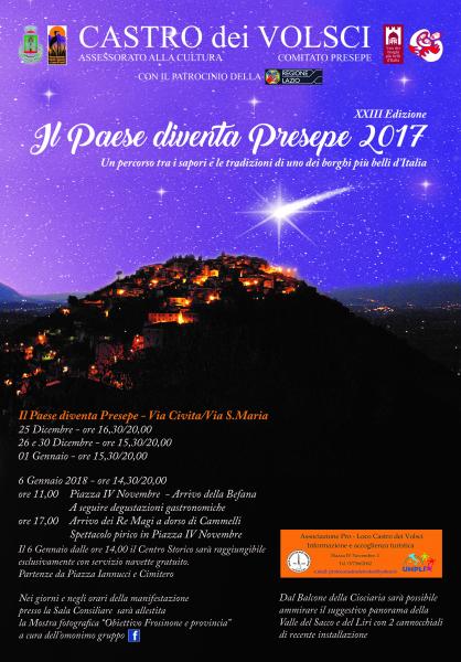 IL PAESE DIVENTA PRESEPE