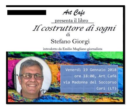 Il costruttore di sogni. Stefano Giorgi a Cori con il suo ultimo romanzo