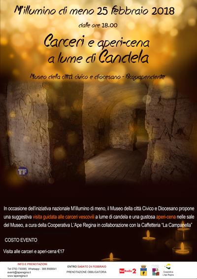 Carceri vescovili e cena a lume di candela