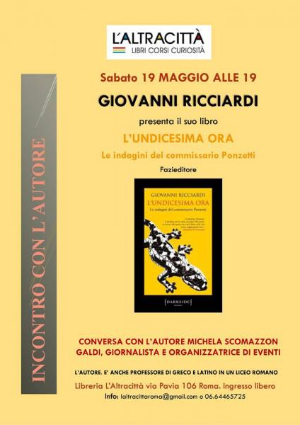 Presentazione del romanzo L'undicesima ora