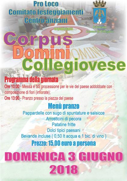 CORPUS DOMINI ED INFIORATA COLLEGIOVESE