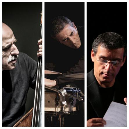 Il maestro del jazz Enzo Pietropaoli con Michele Rabbia e Gabriele Mirabassi il 29 luglio a Subiaco