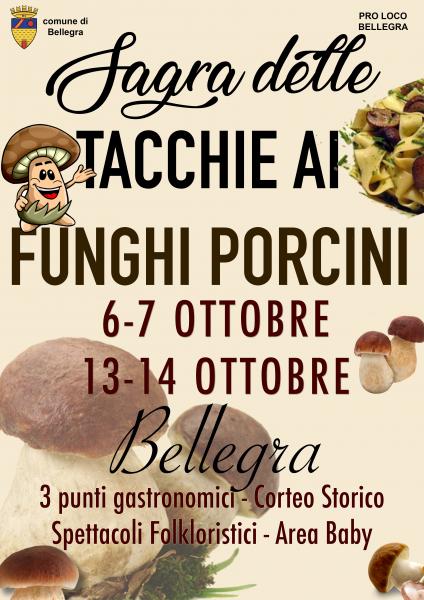 SAGRA DELLE TACCHIE AI FUNGHI PORCINI