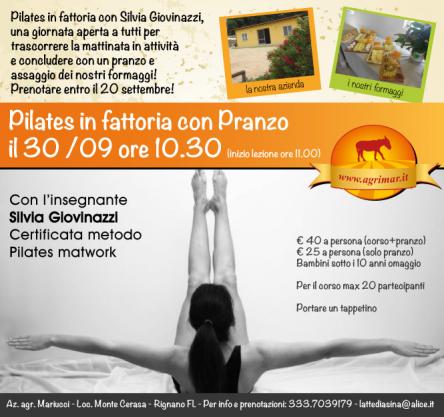 Pilates in fattoria con Pranzo