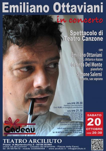 Emiliano Ottaviani in concerto al Teatro Arciliuto di Roma