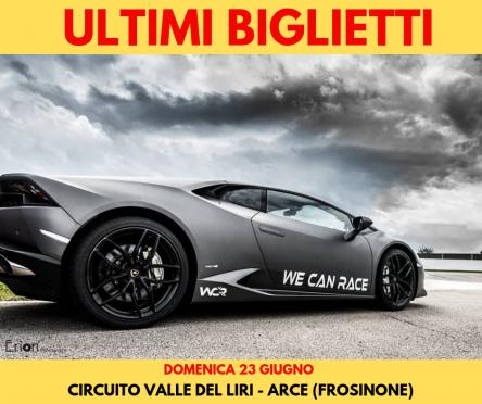 Tutti alla guida di Ferrari e Lamborghini al Circuito Valle del Liri di Arce (FR) domenica 23 giugno