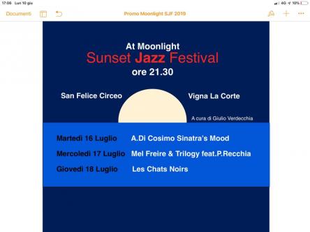 6° Sunset Jazz Festival at Moonlight