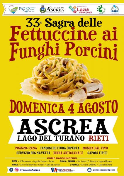 XXXXIII Sagra della fettuccina al fungo porcino