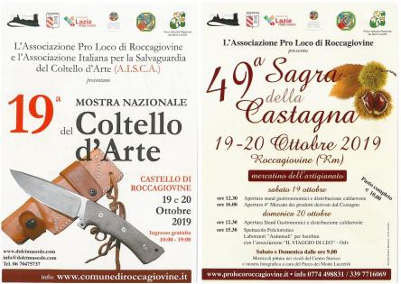 49a Sagra della castagna e 19a mostra del coltello d’arte