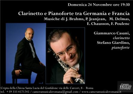 CLARINETTO E PIANOFORTE TRA GERMANIA E FRANCIA