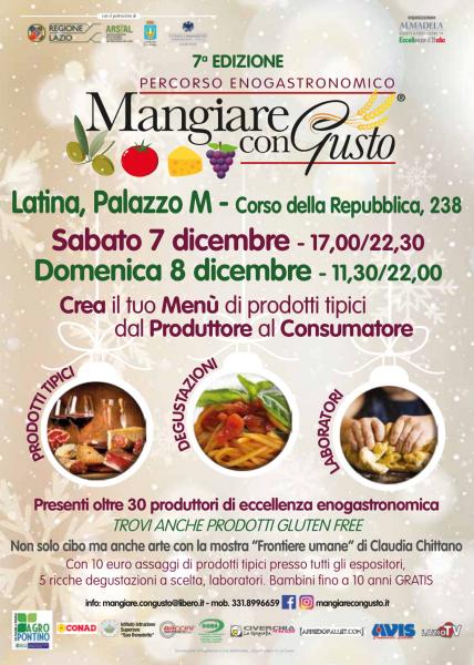 7 e 8 dicembre appuntamento a Latina con “Mangiare con Gusto”