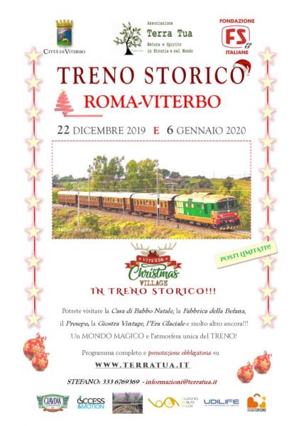 Treno Storico per il VITERBO CHRISTMAS VILLAGE