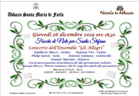 Fiocchi di Note per Santo Stefano