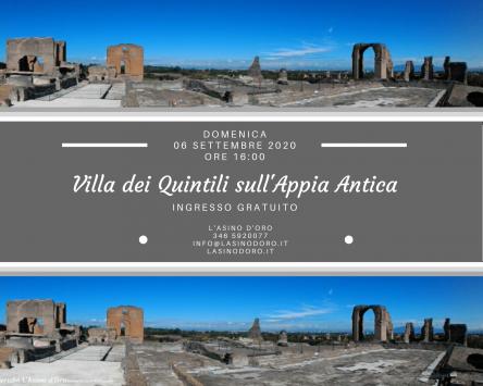 La Villa dei Quintili sull’Appia Antica. Ingresso gratuito