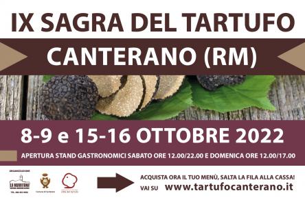 IX Sagra del Tartufo Canterano 8-9 e 15-16 ottobre 2022