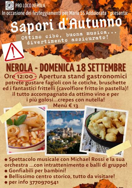 SAPORI D'AUTUNNO