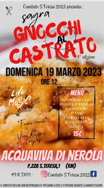 SAGRA DEGLI GNOCCHI AL CASTRATO 4°edizione