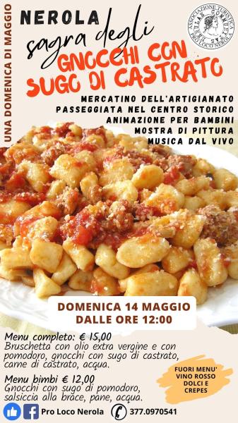 SAGRA DEGLI GNOCCHI CON SUGO DI CASTRATO