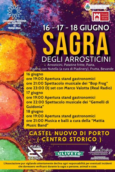 Sagra degli Arrosticini a Castelnuovo di Porto il 16 - 17 - 18 giugno 2023