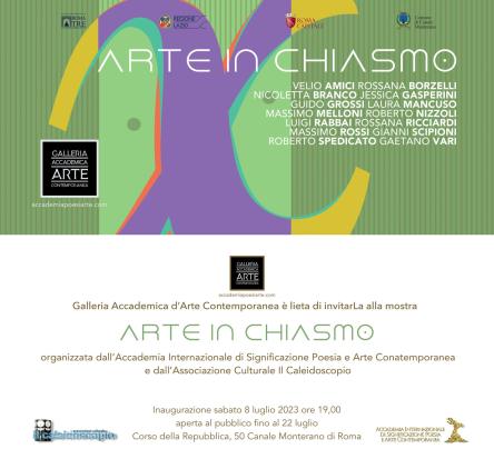 La Galleria Accademica presenta la I Edizione della mostra collettiva Arte in chiasmo