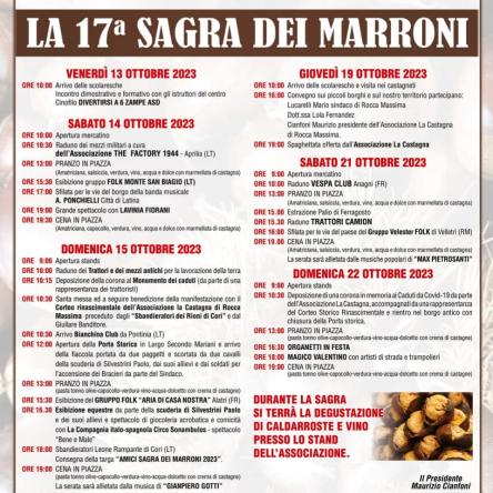 XVII SAGRA DEI MARRONI