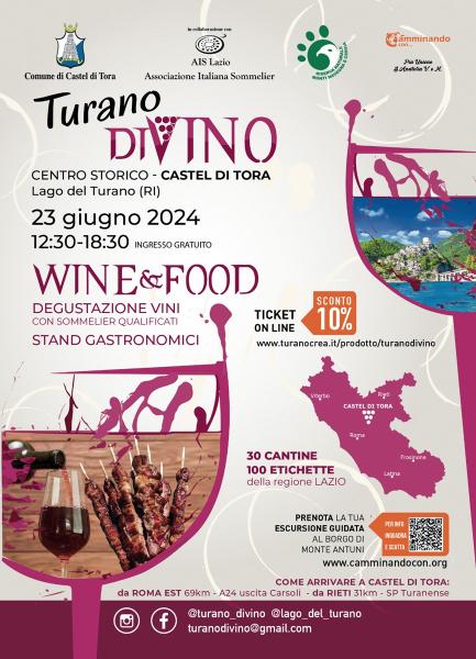 Turano diVino, il 23 giugno è festa a Castel di Tora