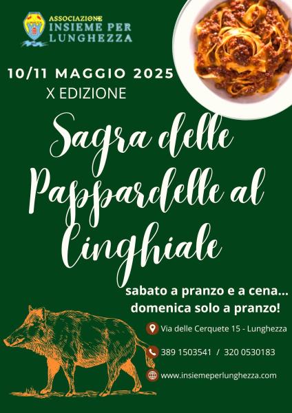 X EDIZIONE SAGRA PAPPARDELLE AL CINGHIALE