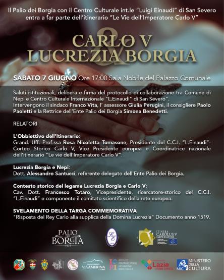 Nepi entra nell’itinerario internazionale ‘Le Vie dell’imperatore Carlo V la presentazione nel cale