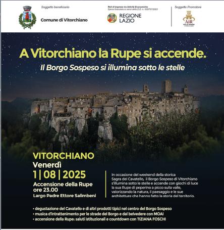A Vitorchiano la Rupe si accende