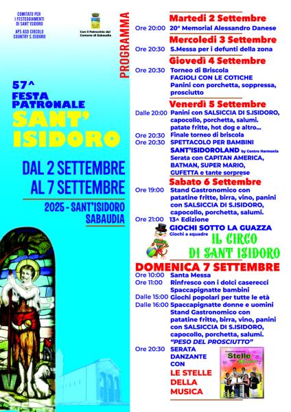 Festa Patronale Sant'Isidoro - Sabaudia