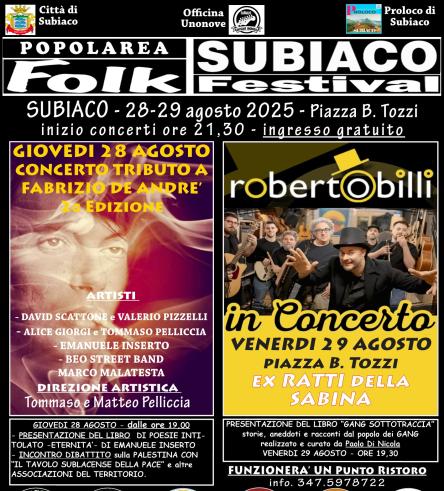 SUBIACO FOLK FESTIVAL POPOLAREA