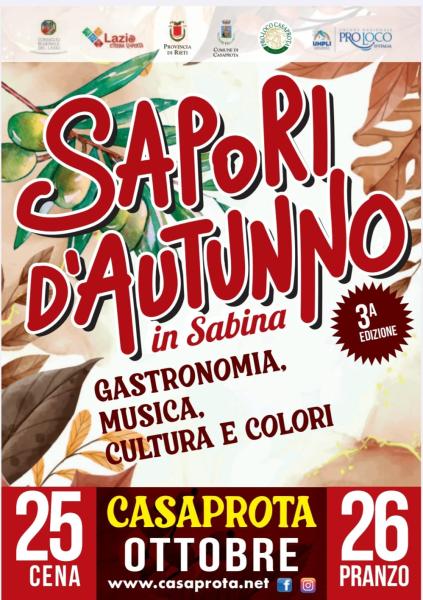 Casaprota, Festa d’Autunno – 25 e 26 ottobre 2025