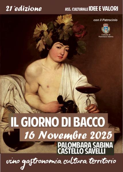Palombara Sabina (RM), torna il Giorno di Bacco – 16 novembre