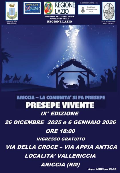 ARICCIA - LA COMUNITA' SI FA PRESEPE